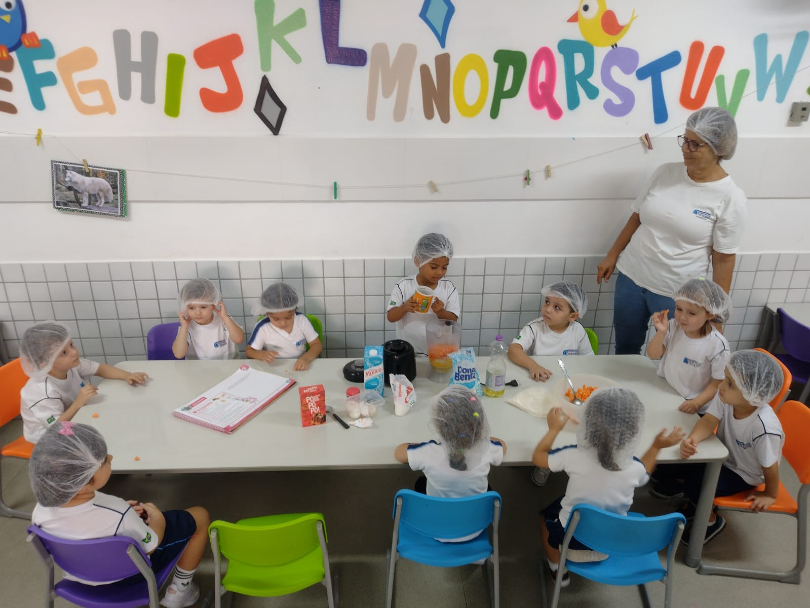 Aula de Culinária Educação Infantil